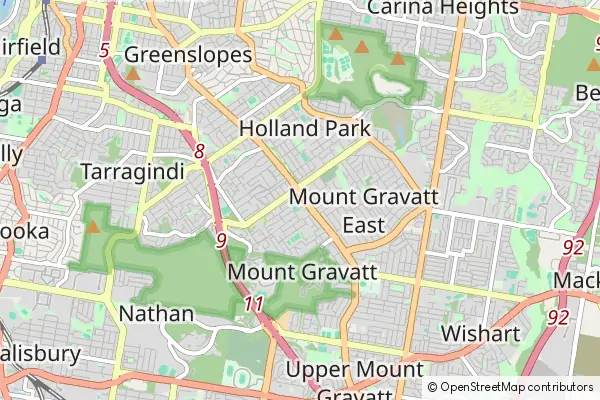 Mapa Mount Gravatt