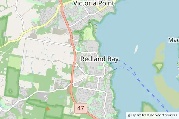 Mapa Redland City