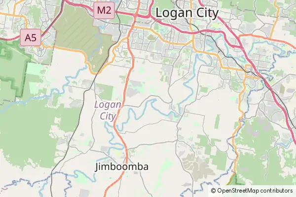 Mapa Logan City