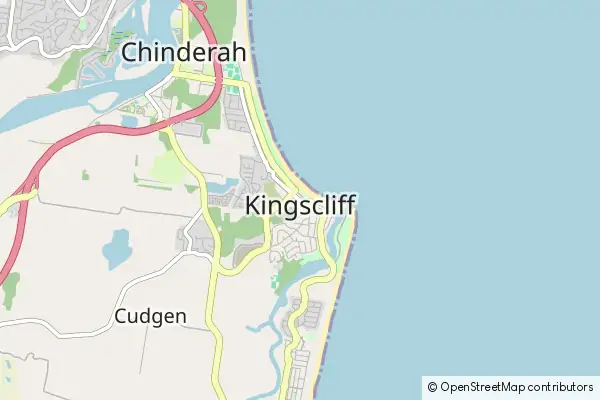 Mapa Kingscliff