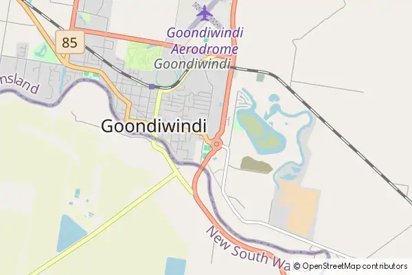 Mapa Goondiwindi