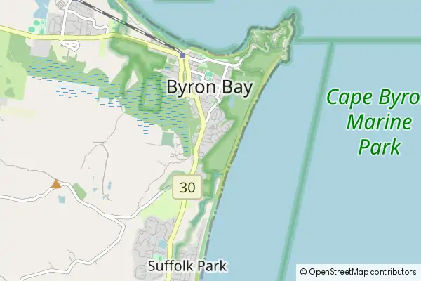 Mapa Byron Bay