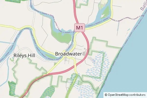 Mapa Broadwater