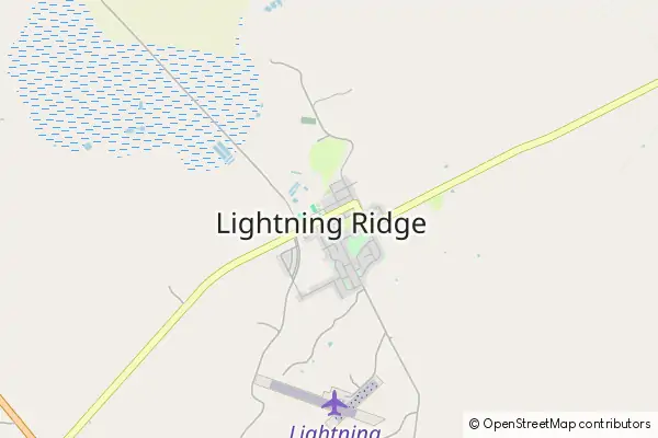 Mapa Lightning Ridge