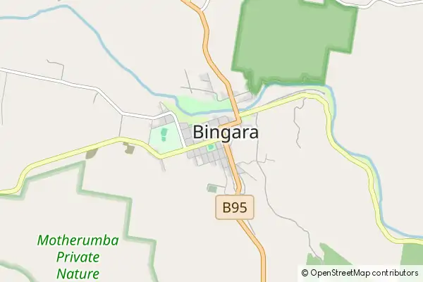 Mapa Bingara