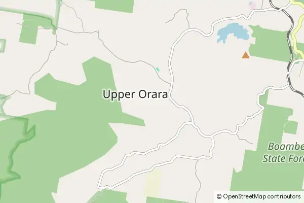 Mapa Upper Orara