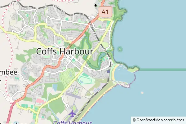 Mapa Coffs Harbour