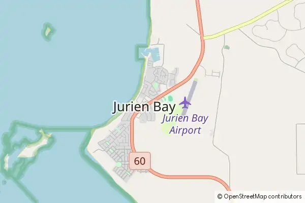 Mapa Jurien Bay