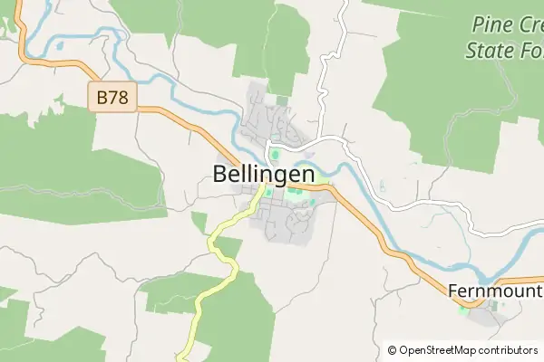 Mapa Bellingen