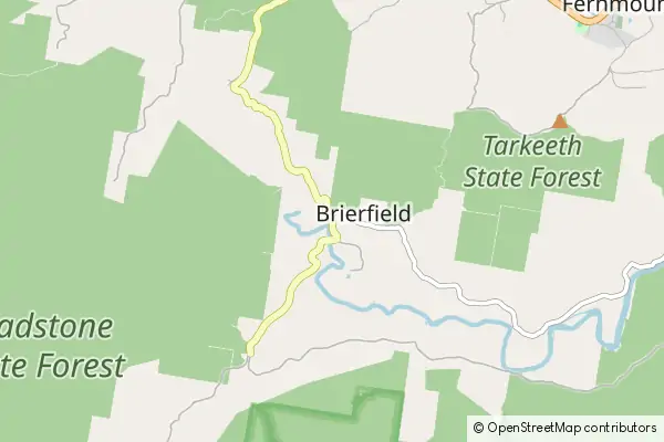 Mapa Brierfield