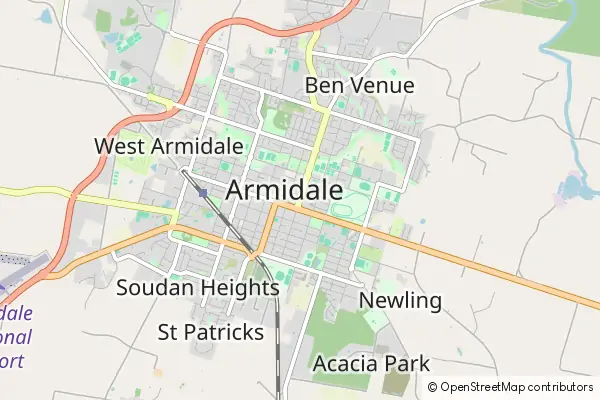 Mapa Armidale