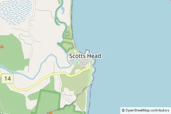 Mapa Scotts Head