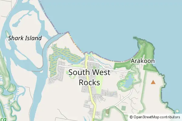 Mapa South West Rocks