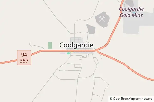 Mapa Coolgardie