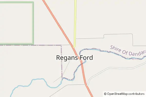 Mapa Regans Ford