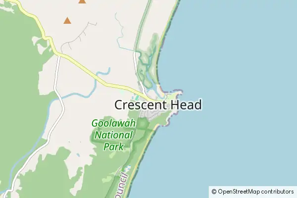 Mapa Crescent Head