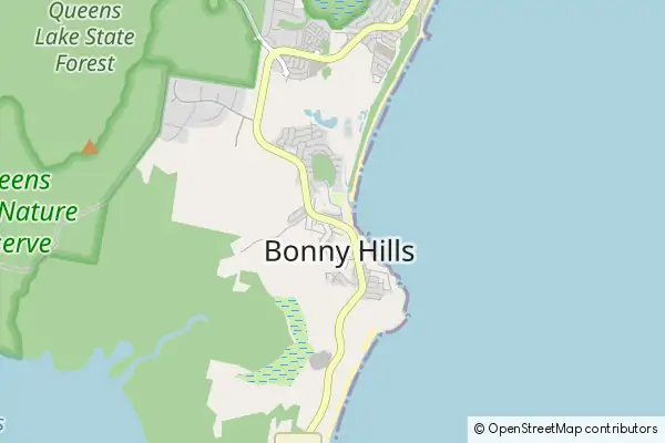 Mapa Bonny Hills