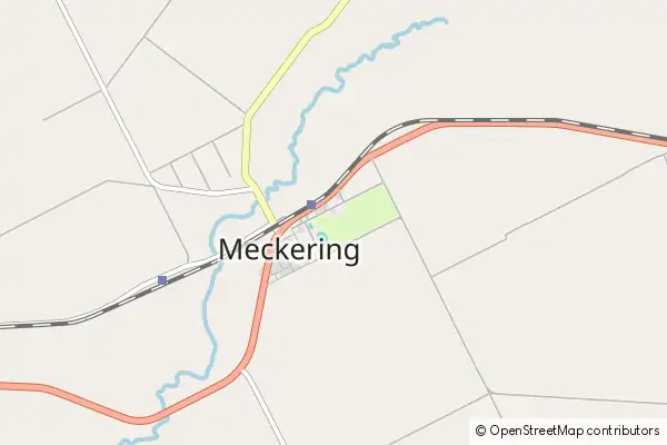 Mapa Meckering