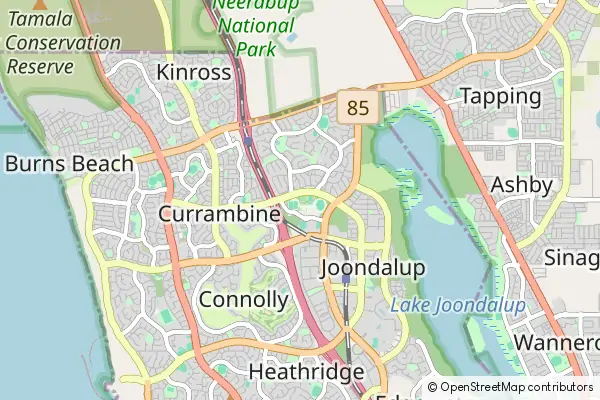 Mapa Joondalup