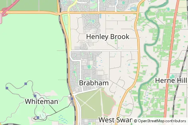 Mapa Swan Valley