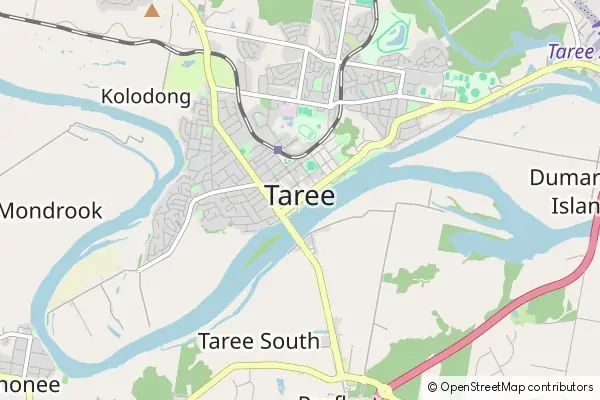 Mapa Taree