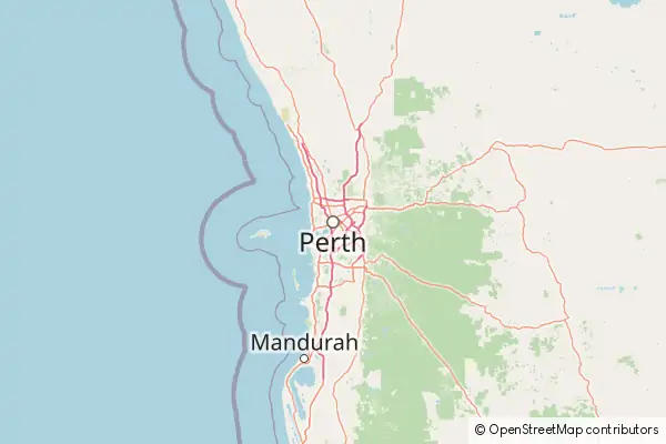 Mapa Perth