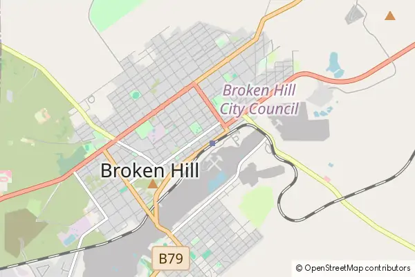 Mapa Broken Hill