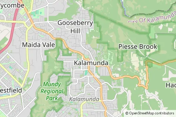 Mapa Kalamunda