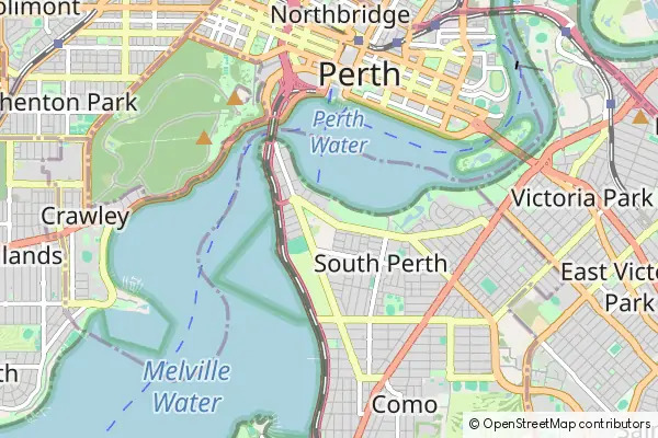 Mapa South Perth