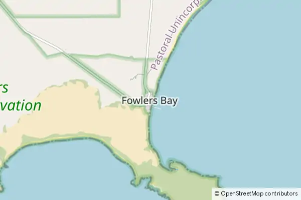 Mapa Fowlers Bay