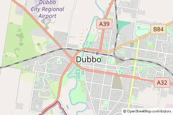 Mapa Dubbo