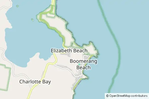 Mapa Elizabeth Beach