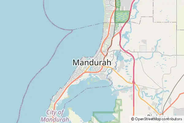 Mapa Mandurah