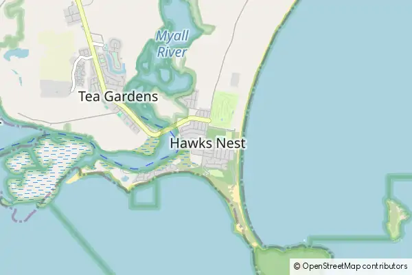 Mapa Hawks Nest