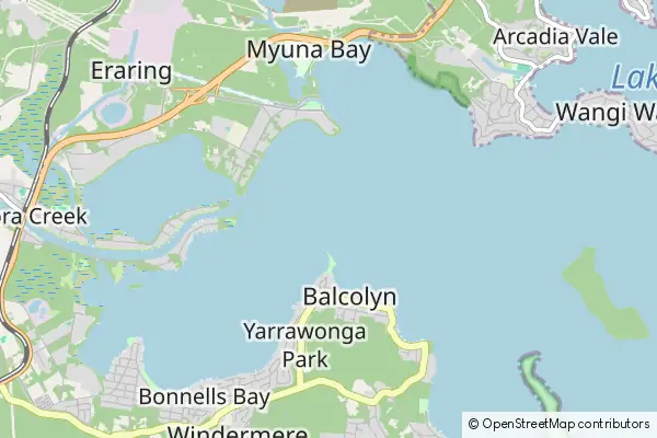 Mapa Lake Macquarie