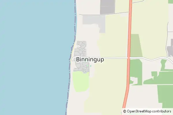 Mapa Binningup