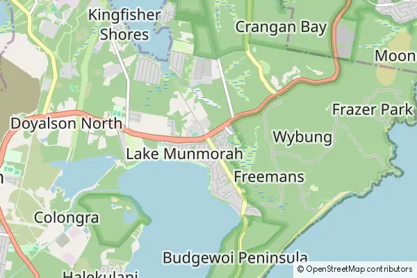 Mapa Lake Munmorah