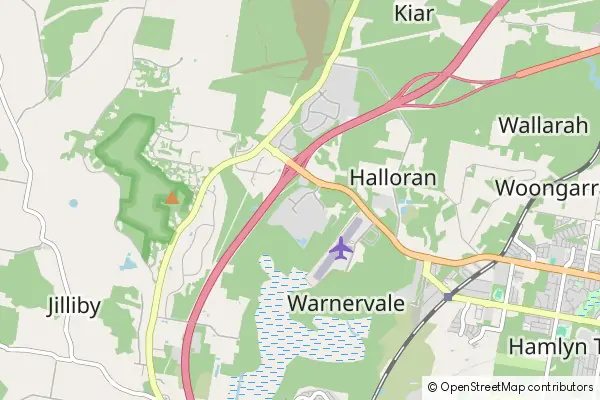 Mapa Warnervale