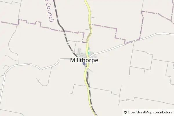 Mapa Millthorpe