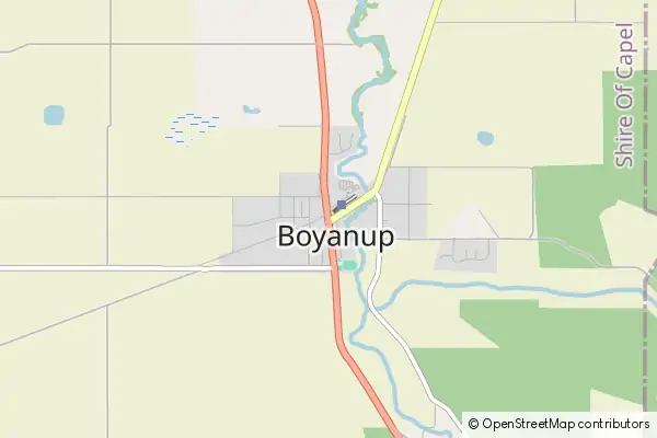 Mapa Boyanup