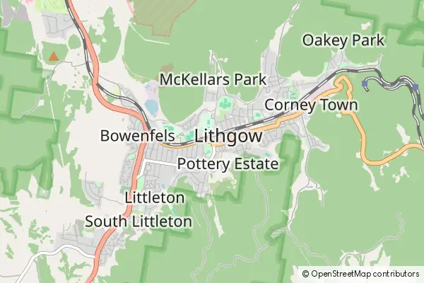 Mapa Lithgow