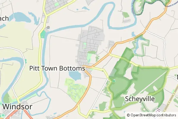 Mapa Pitt Town