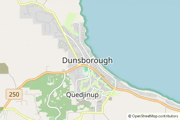 Mapa Dunsborough