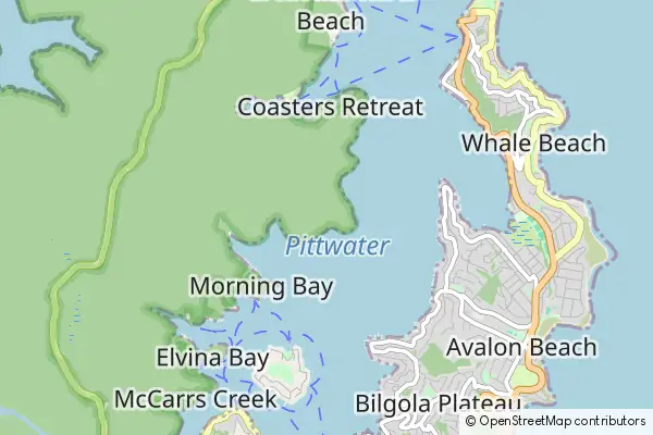 Mapa Pittwater