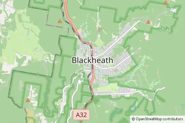 Mapa Blackheath