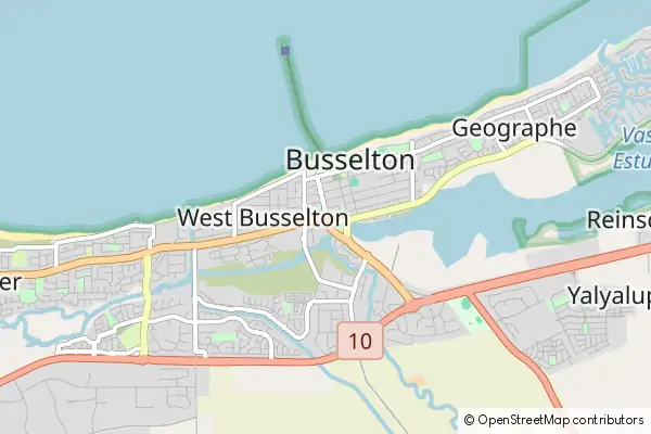 Mapa Busselton