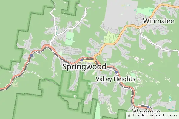 Mapa Springwood