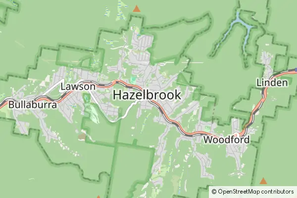 Mapa Hazelbrook