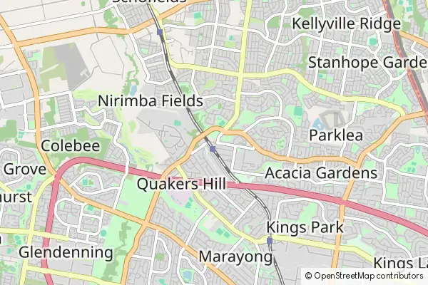 Mapa Quakers Hill