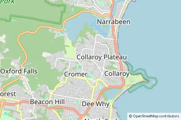 Mapa Collaroy Beach